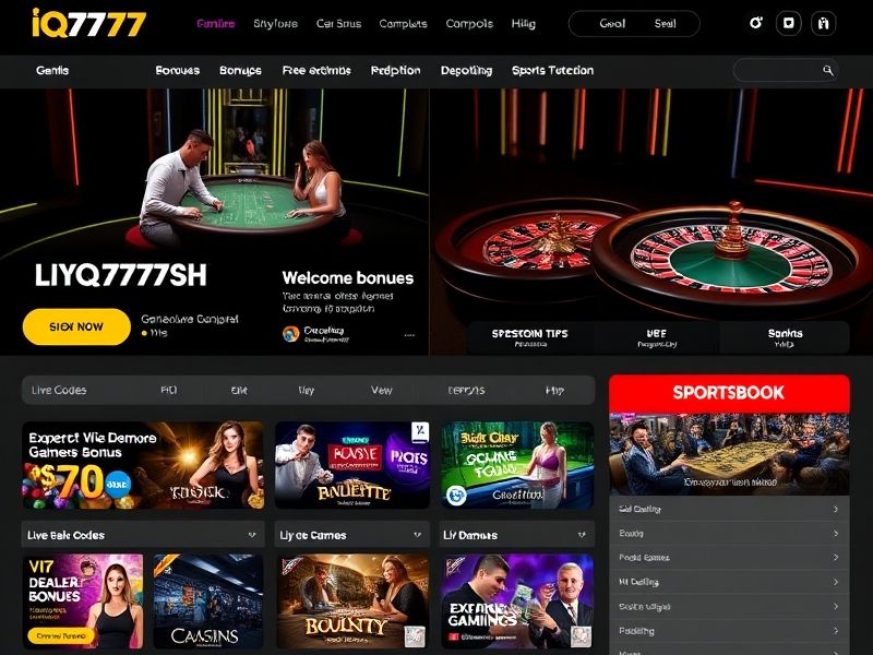 Welcome to IQ777, the ultimate online gambling destination for slot machines, sports betting, poker, and live dealers. Exclusive bonuses, secure gaming, and expert guides await at iq777.com.